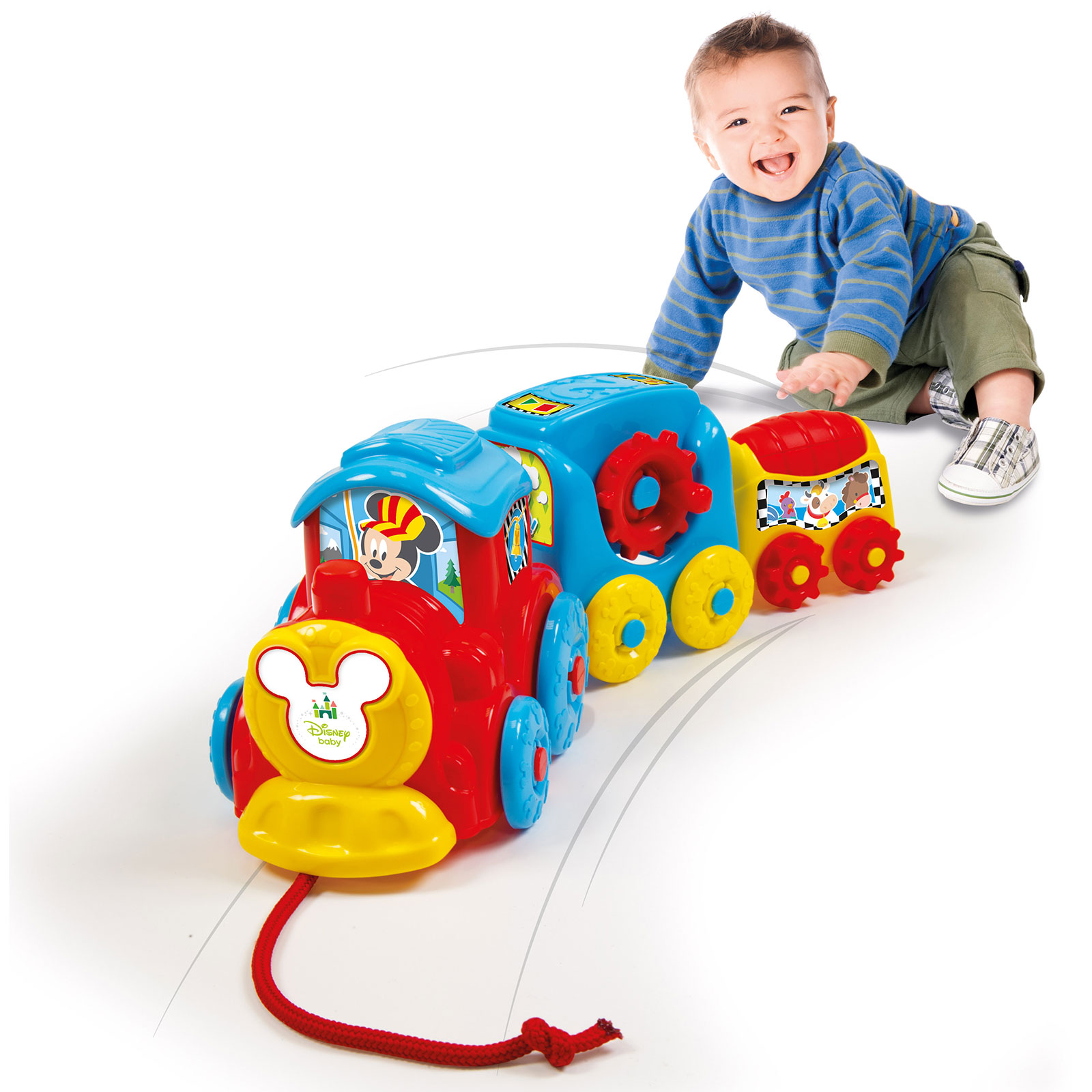 Baby Clementoni Disney Baby Βρεφικό Παιχνίδι Τρενάκι Pull Along Για 10+ Μηνών - Image 4