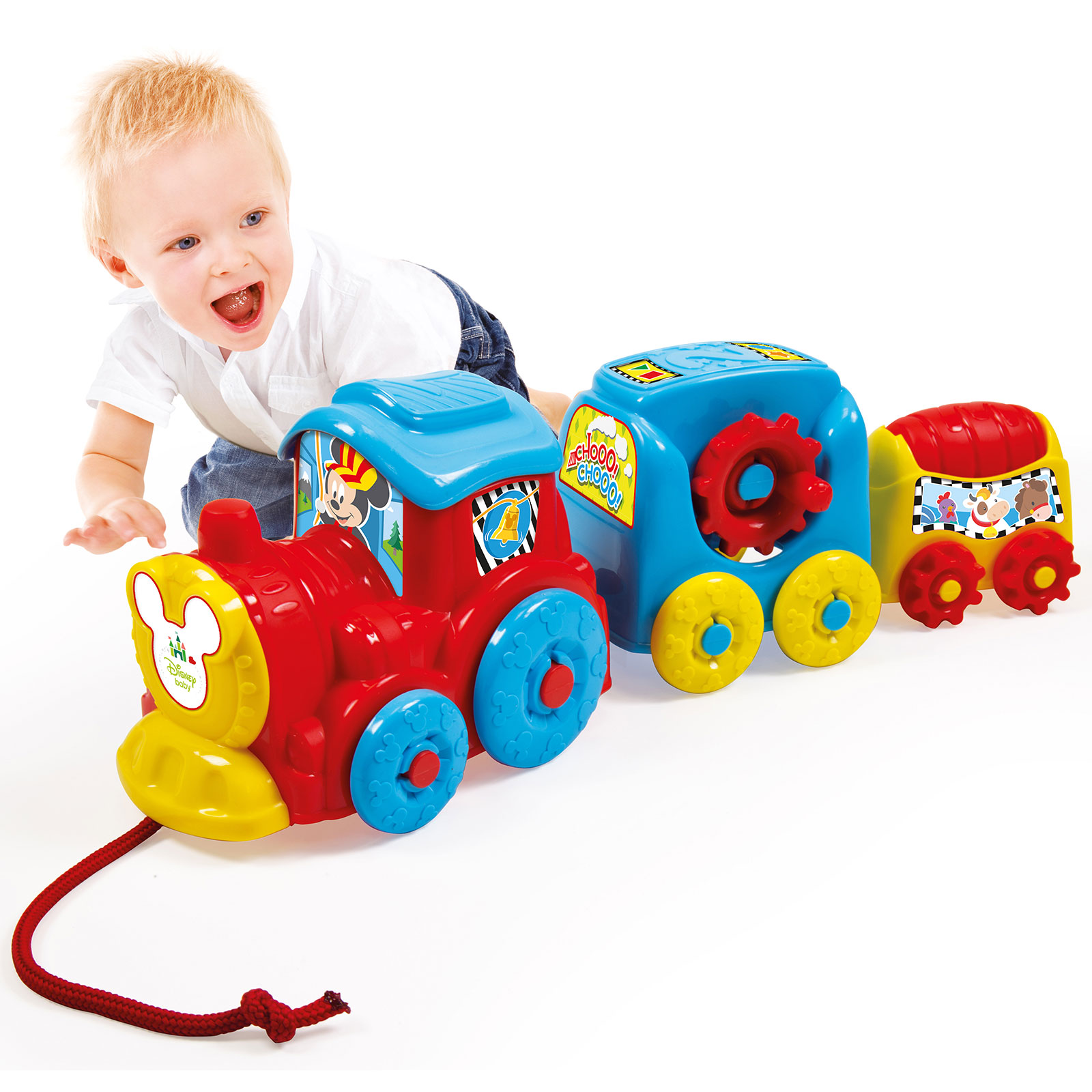 Baby Clementoni Disney Baby Βρεφικό Παιχνίδι Τρενάκι Pull Along Για 10+ Μηνών - Image 5