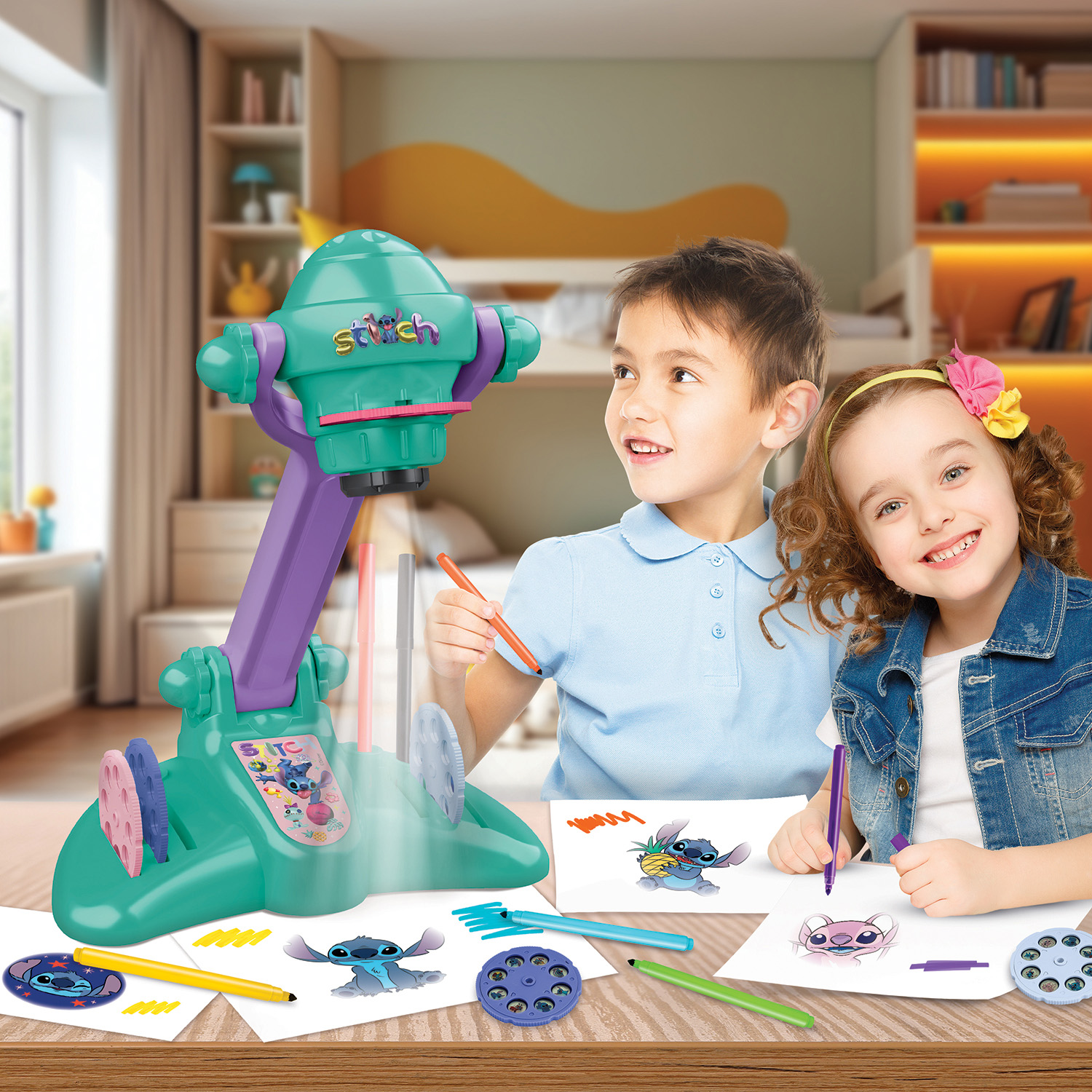 AS Προτζέκτορας Ζωγραφικής Disney Stitch Για 3+ Χρονών - Image 3