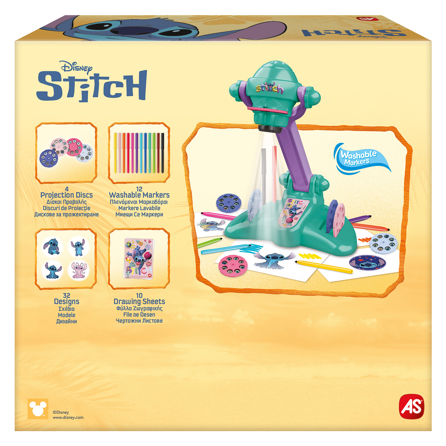 AS Προτζέκτορας Ζωγραφικής Disney Stitch Για 3+ Χρονών - Image 5