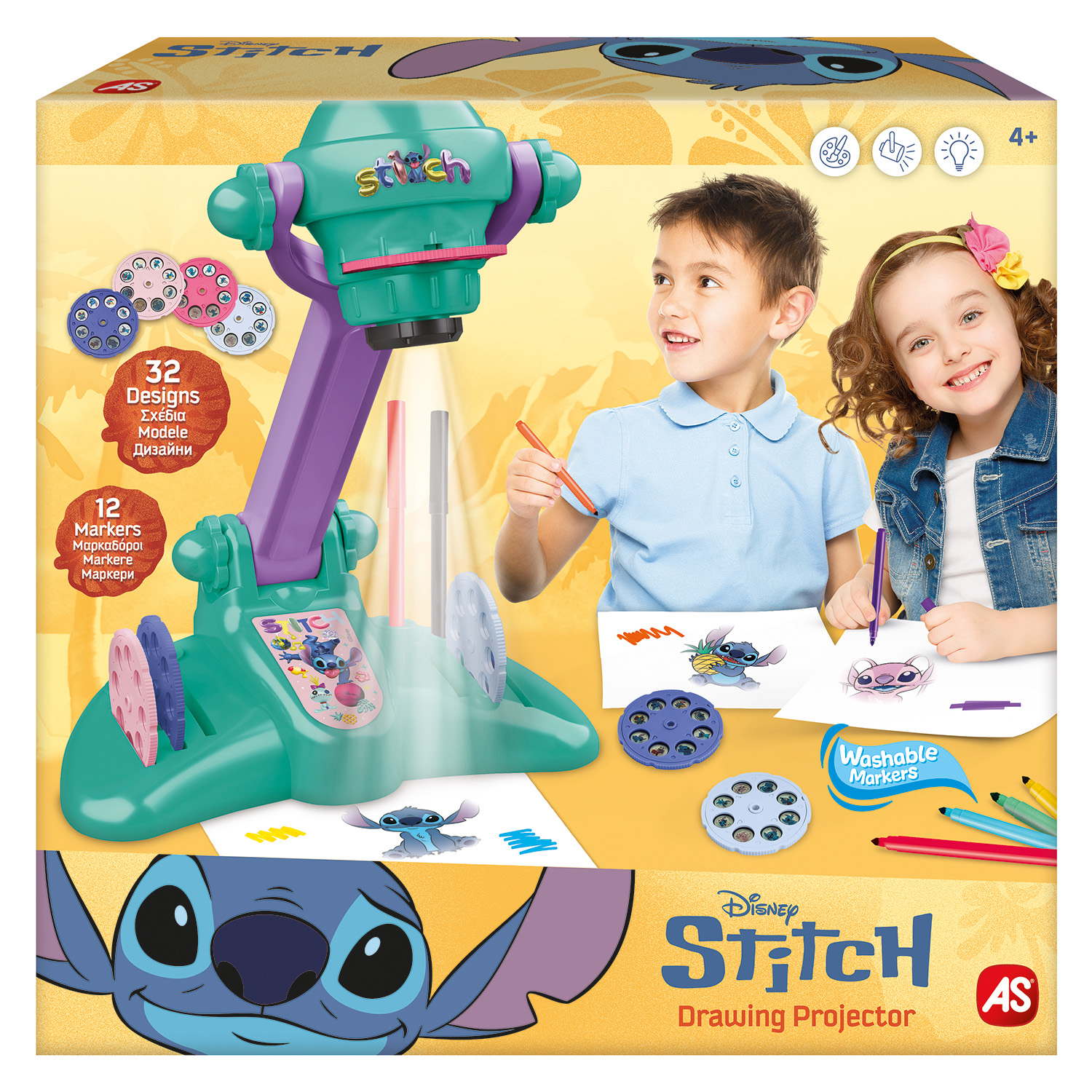 AS Προτζέκτορας Ζωγραφικής Disney Stitch Για 3+ Χρονών - Image 4