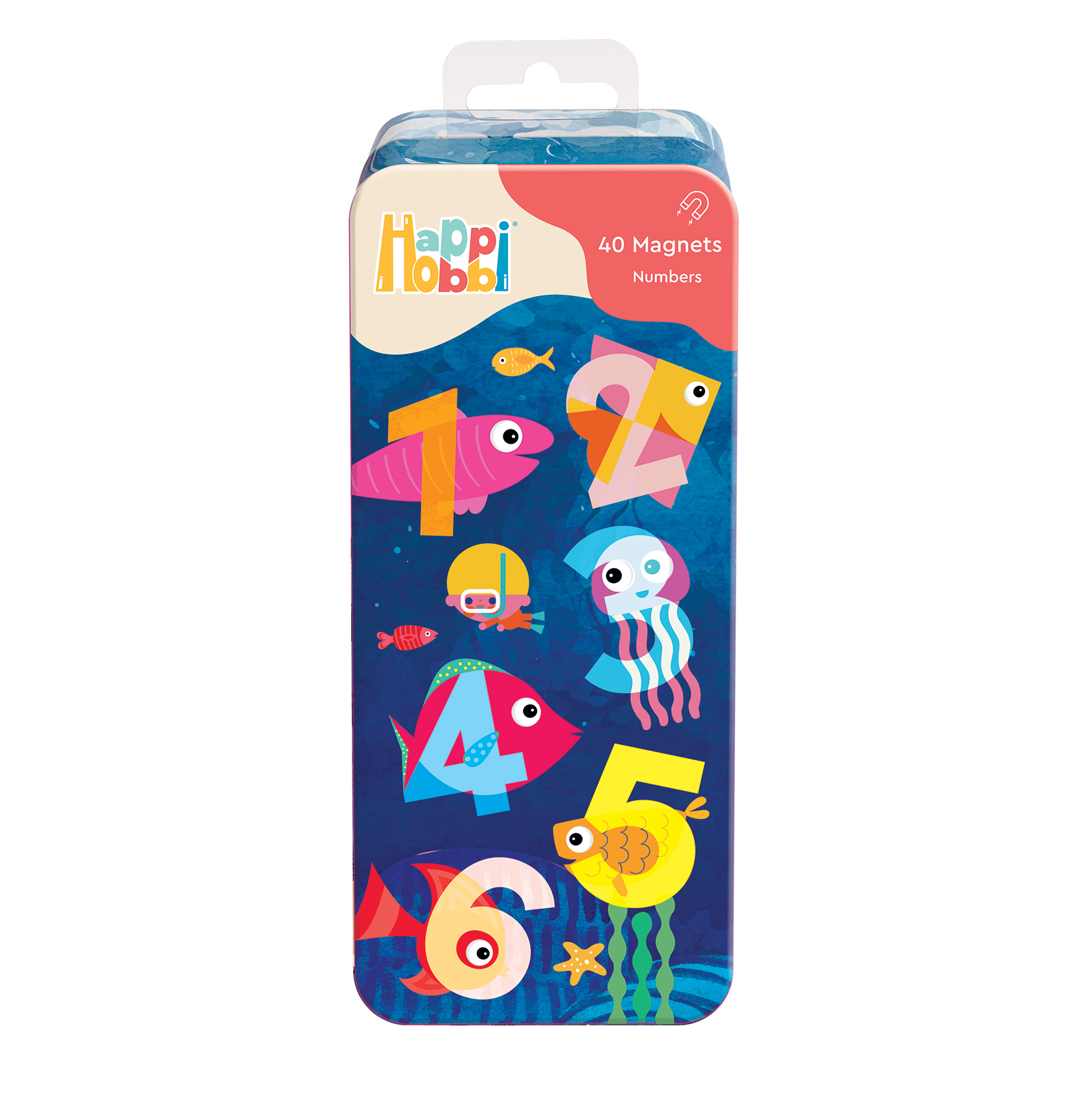 HappiHobbi Magnet Tin Γράμματα & Αριθμοί Εκπαιδευτικοί Χάρτινοι Μαγνήτες Για 3+ Χρονών - Image 3