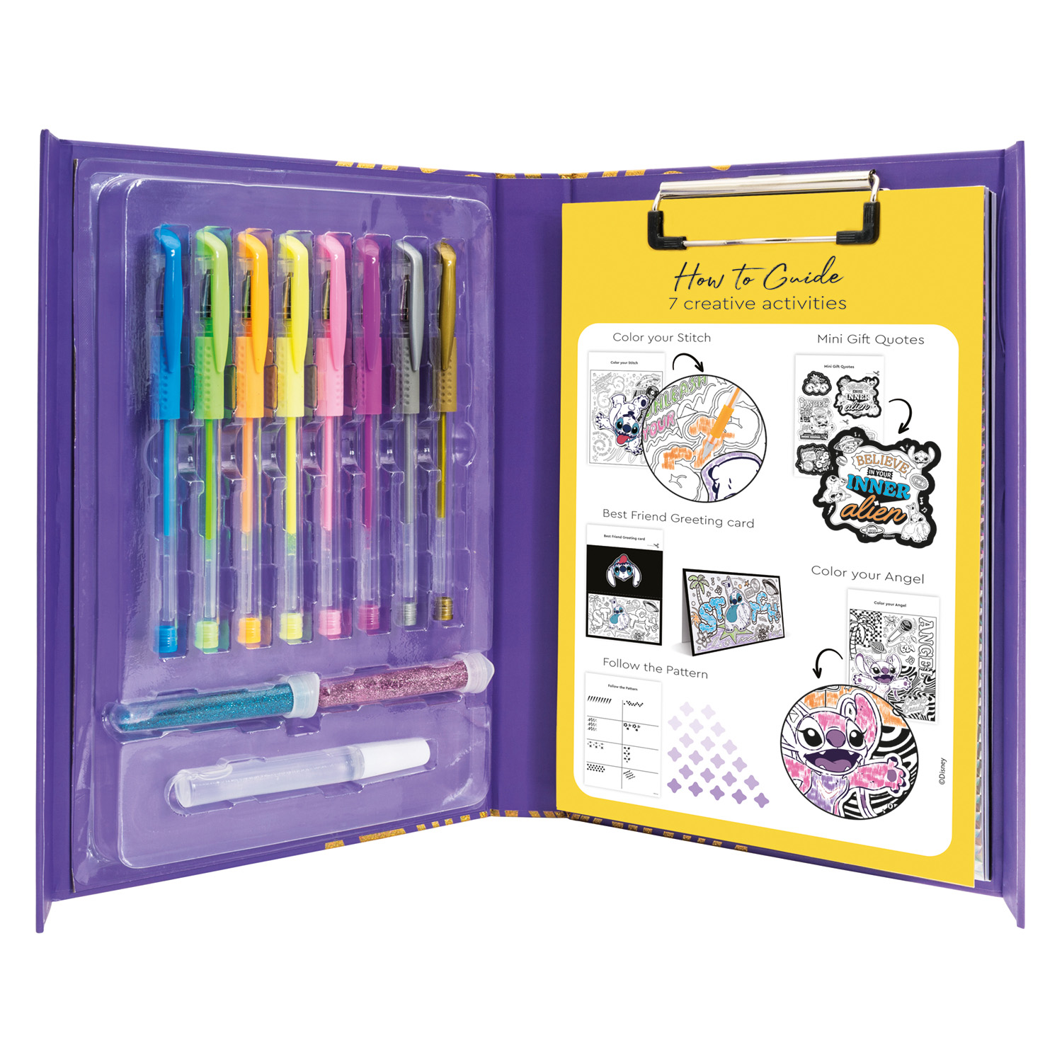 HappiHobbi Art Journal Fluo Στυλό Disney Stitch Για 9+ Χρονών - Image 2