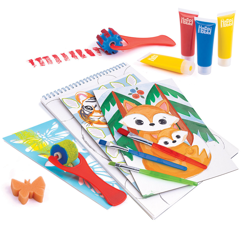 HappiHobbi Εργαστήριο Ζωγραφικής Junior Χρώματα Νερομπογιάς Για 4+ Χρονών - Image 2