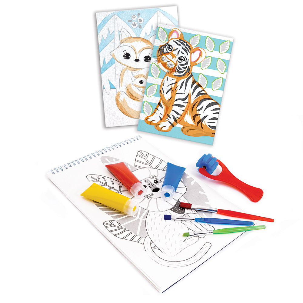 HappiHobbi Εργαστήριο Ζωγραφικής Junior Χρώματα Νερομπογιάς Για 4+ Χρονών - Image 4