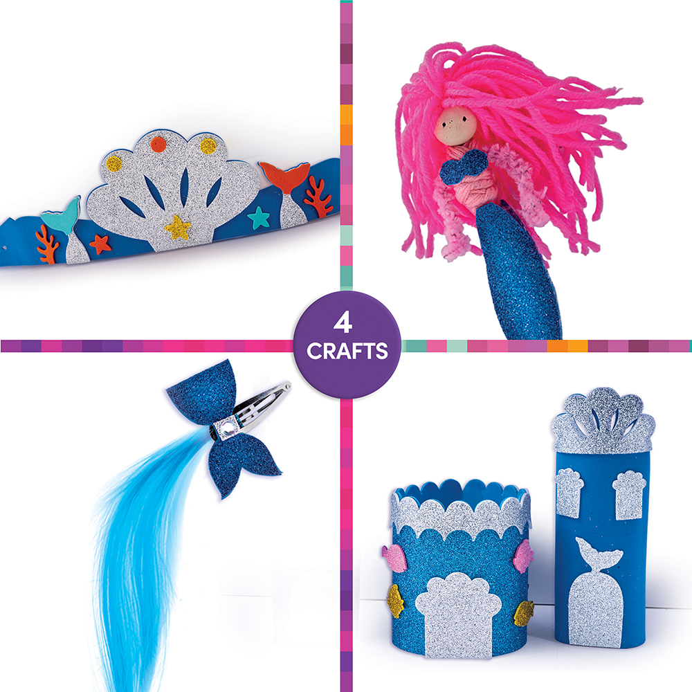 AS Craft Γοργόνα Παιχνίδι Με 4 Χειροτεχνίες DIY Για 3+ Χρονών - Image 3