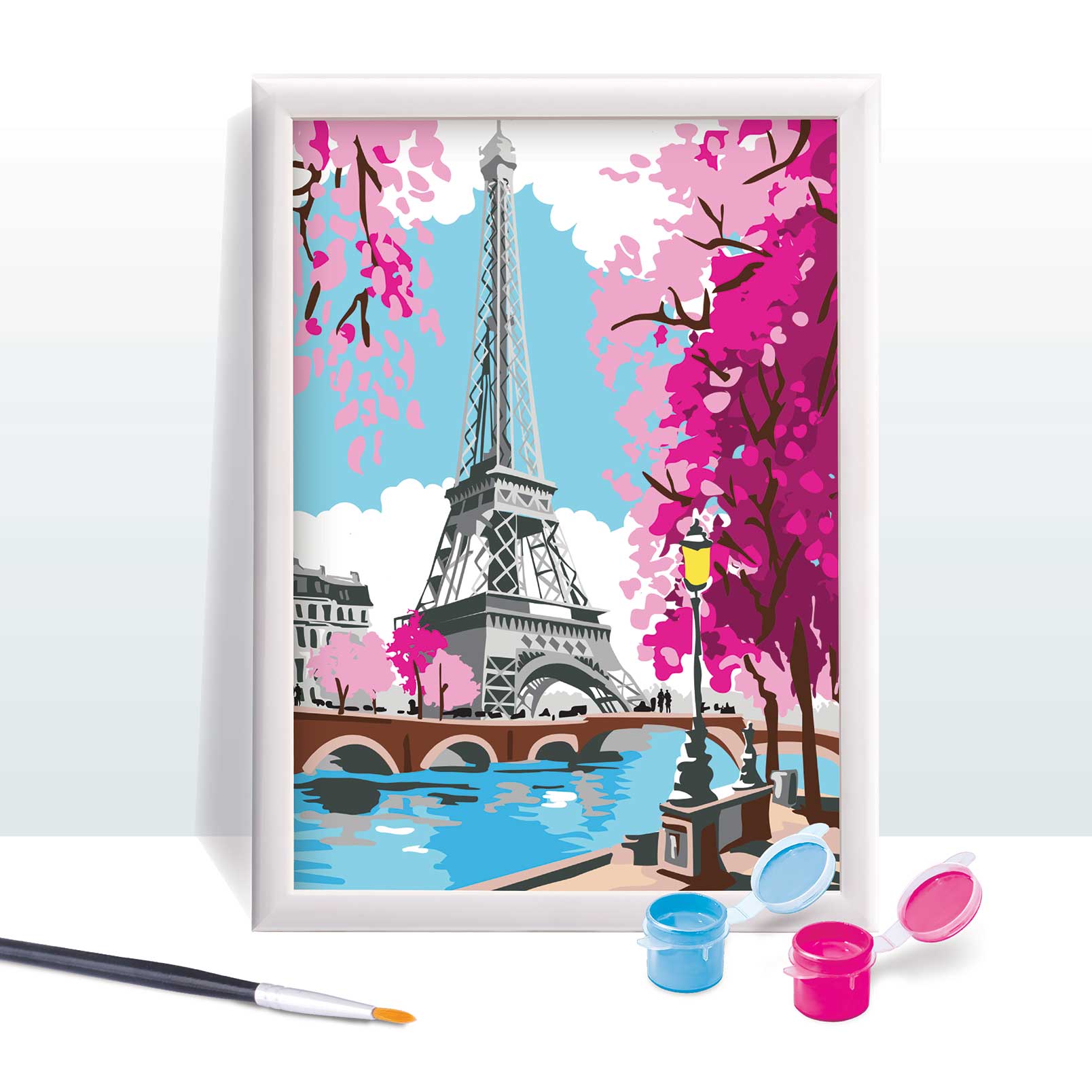 HappiHobbi Paint & Frame | Paint by Numbers - Spring Paris | Για Ηλικίες 12+ Χρονών - Image 3