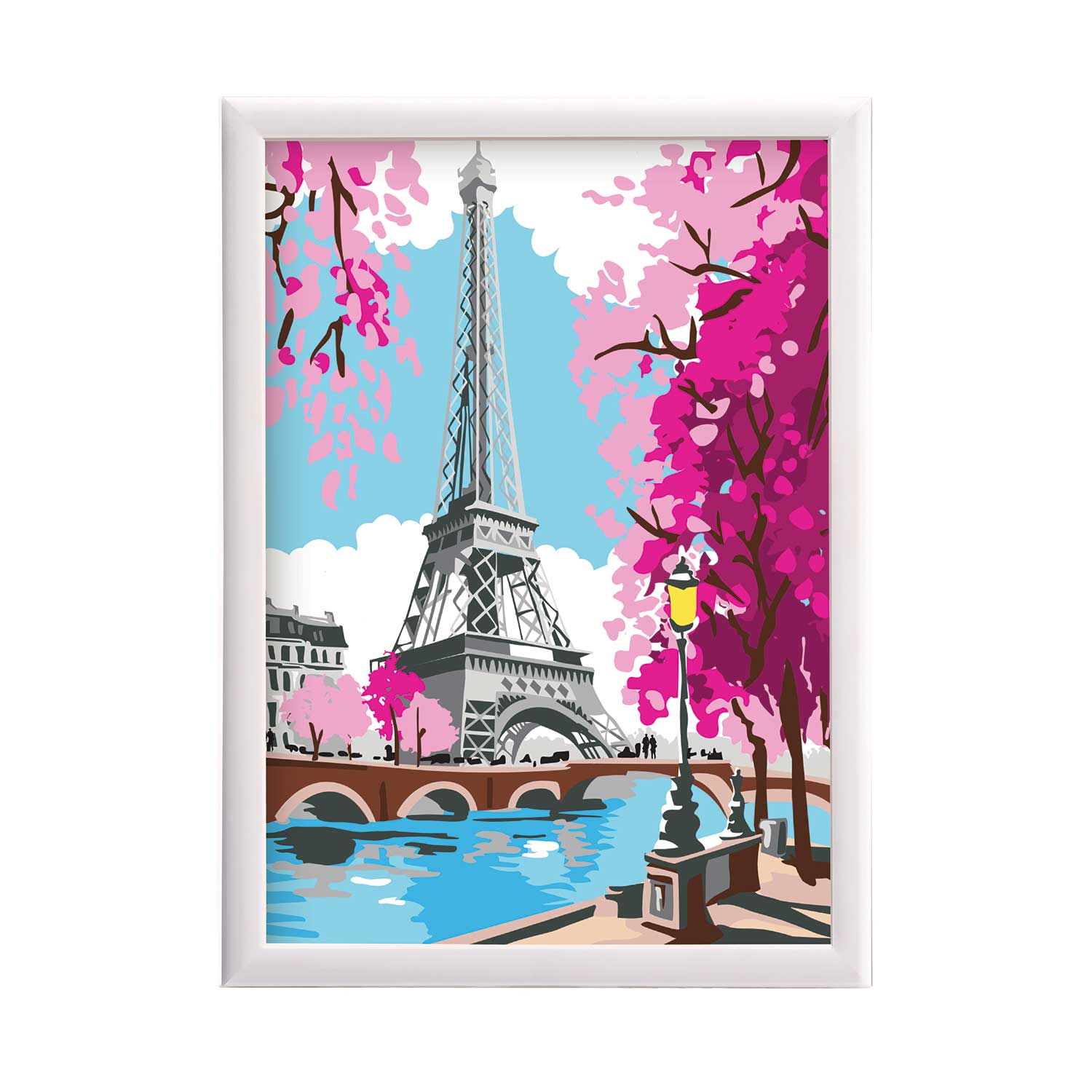 HappiHobbi Paint & Frame | Paint by Numbers - Spring Paris | Για Ηλικίες 12+ Χρονών - Image 4