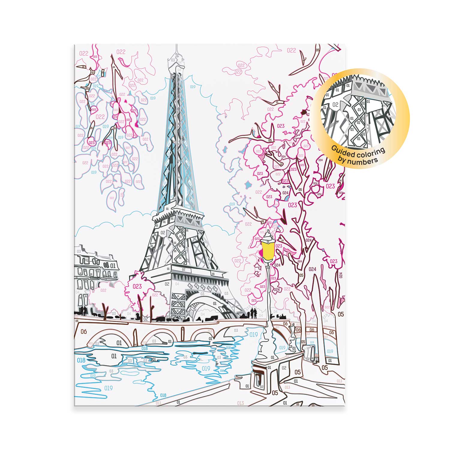 HappiHobbi Paint & Frame | Paint by Numbers - Spring Paris | Για Ηλικίες 12+ Χρονών - Image 5