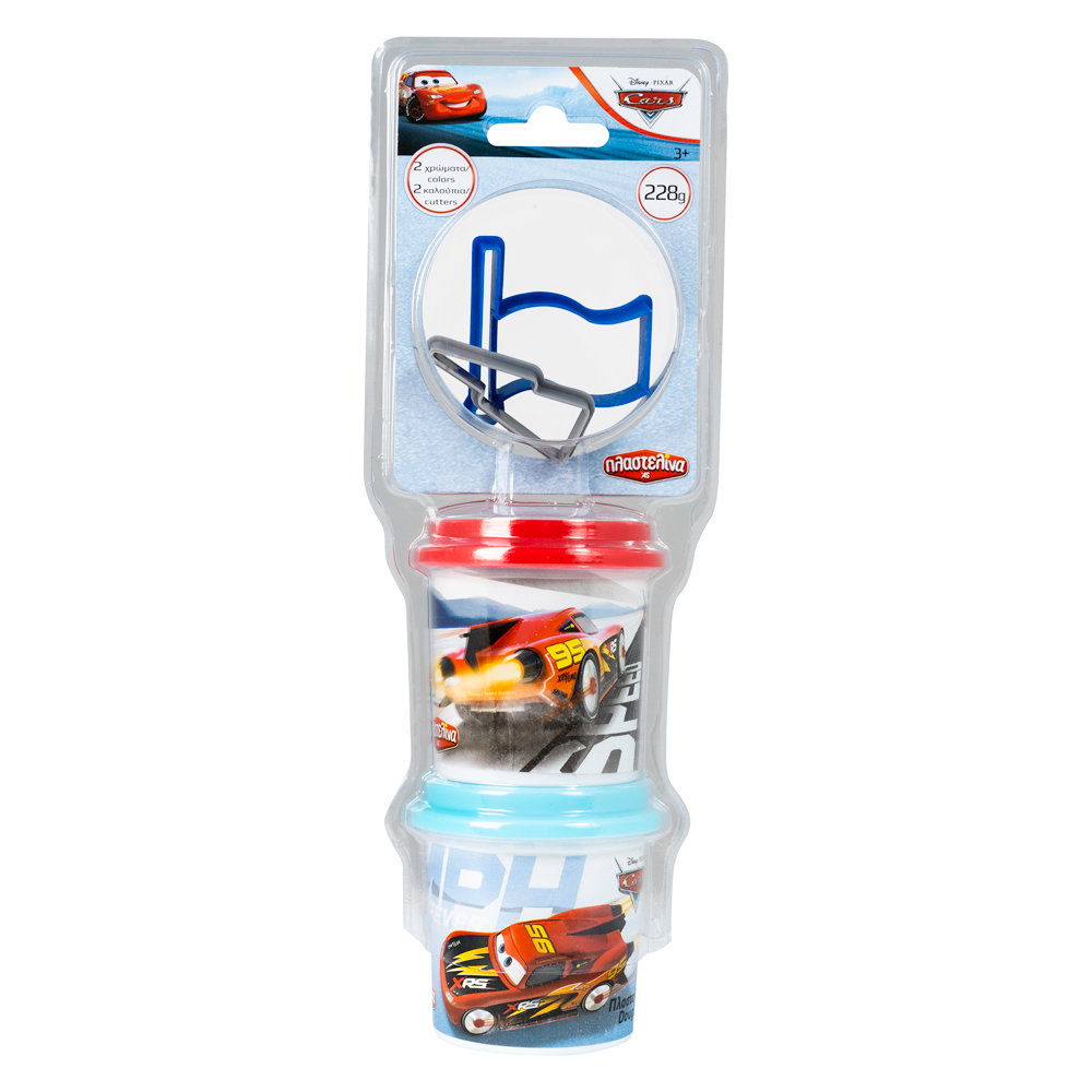 AS Πλαστελίνη Disney Cars 2 Βαζάκια Με Καπάκια Καλουπάκια Και 2 Κόφτες 228gr Για 3+ Χρονών - Image 2