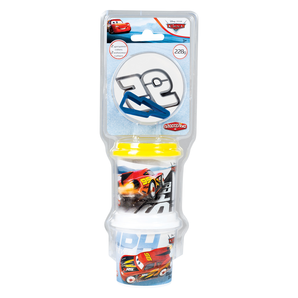 AS Πλαστελίνη Disney Cars 2 Βαζάκια Με Καπάκια Καλουπάκια Και 2 Κόφτες 228gr Για 3+ Χρονών - Image 3