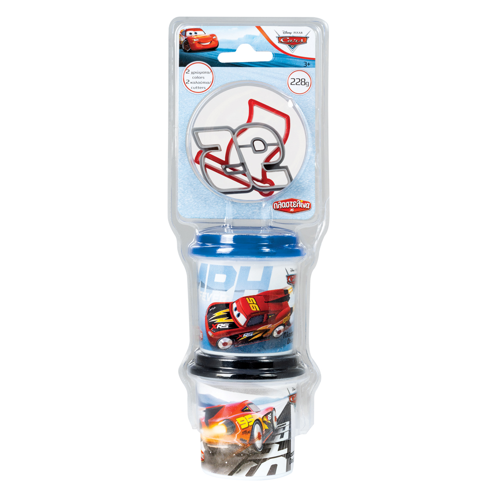 AS Πλαστελίνη Disney Cars 2 Βαζάκια Με Καπάκια Καλουπάκια Και 2 Κόφτες 228gr Για 3+ Χρονών - Image 4