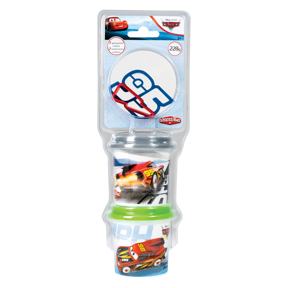 AS Πλαστελίνη Disney Cars 2 Βαζάκια Με Καπάκια Καλουπάκια Και 2 Κόφτες 228gr Για 3+ Χρονών - Image 5