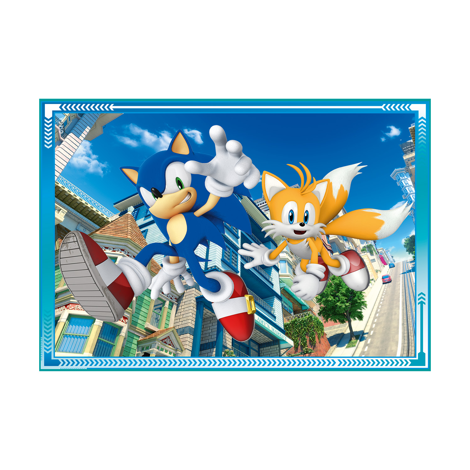 Clementoni Παιδικό Παζλ 4 in 1 Super Color Sonic 12-16-20-24 τμχ - Image 4