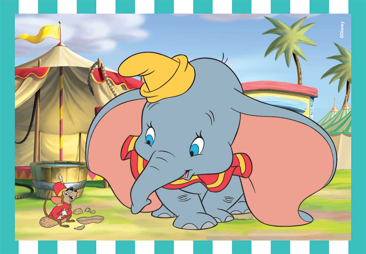 Clementoni Παιδικό Παζλ 4 in 1 Super Color Disney Classic 12-16-20-24 τμχ - Image 5