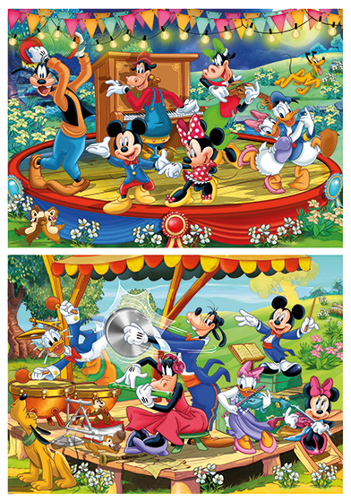 Clementoni Παιδικό Παζλ Super Color Mickey And Friends 2x60 τμχ - Image 2
