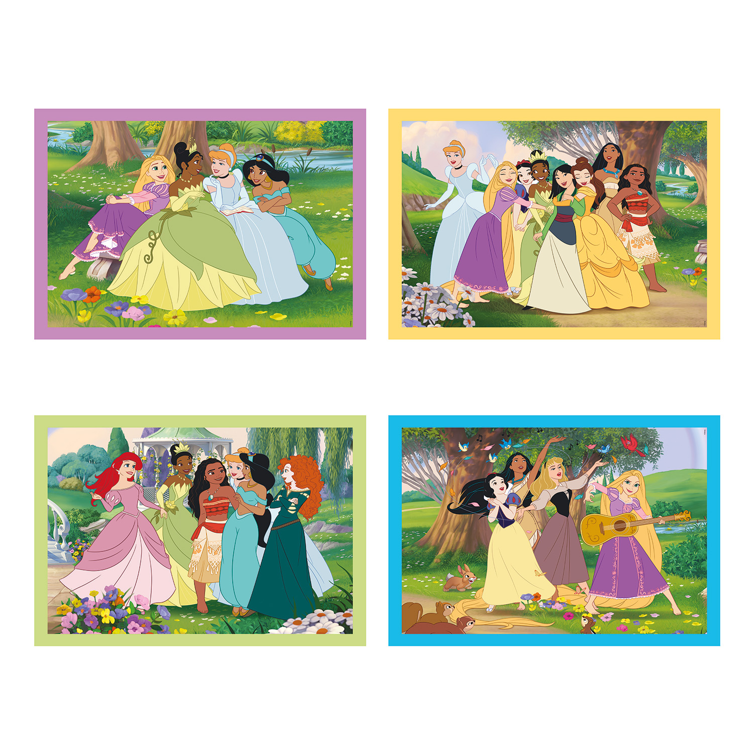 Clementoni Παιδικό Παζλ 4 in 1 Super Color Disney Princess 12-16-20-24 τμχ - Image 2
