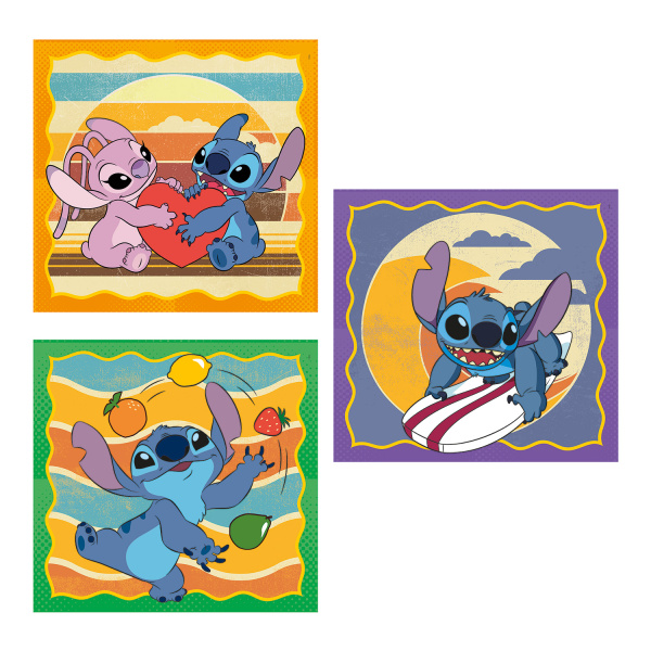 Alternative view of Clementoni Παιδικό Παζλ Super Color Disney Stich 3x48 τμχ