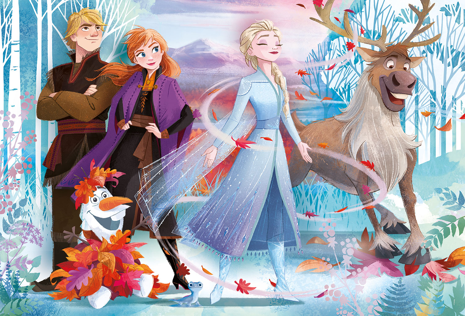 Clementoni Παιδικό Παζλ Maxi Super Color Frozen 2 24 τμχ - Image 3