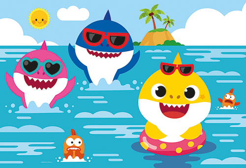 Clementoni Παιδικό Παζλ Maxi Super Color Baby Shark 24 τμχ - Image 2