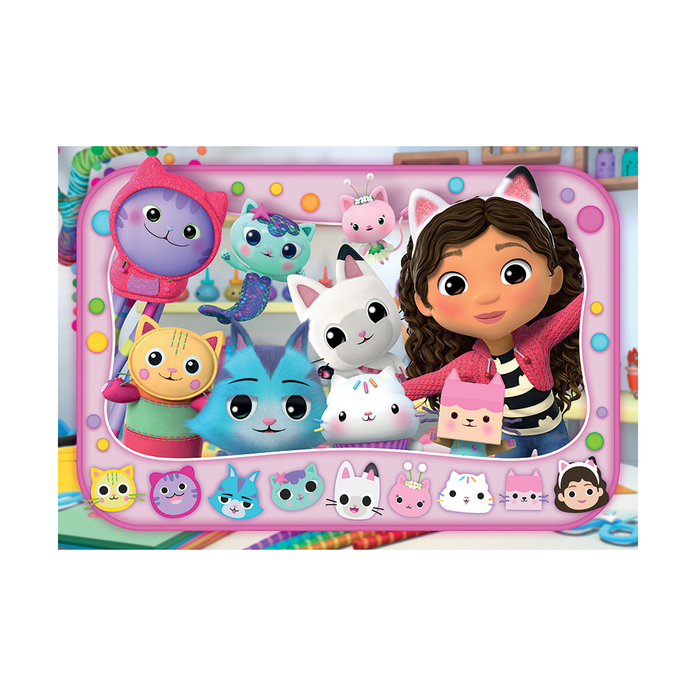 Clementoni Παιδικό Παζλ Maxi Super Color Gabby's Dollhouse 60 τμχ - Image 2