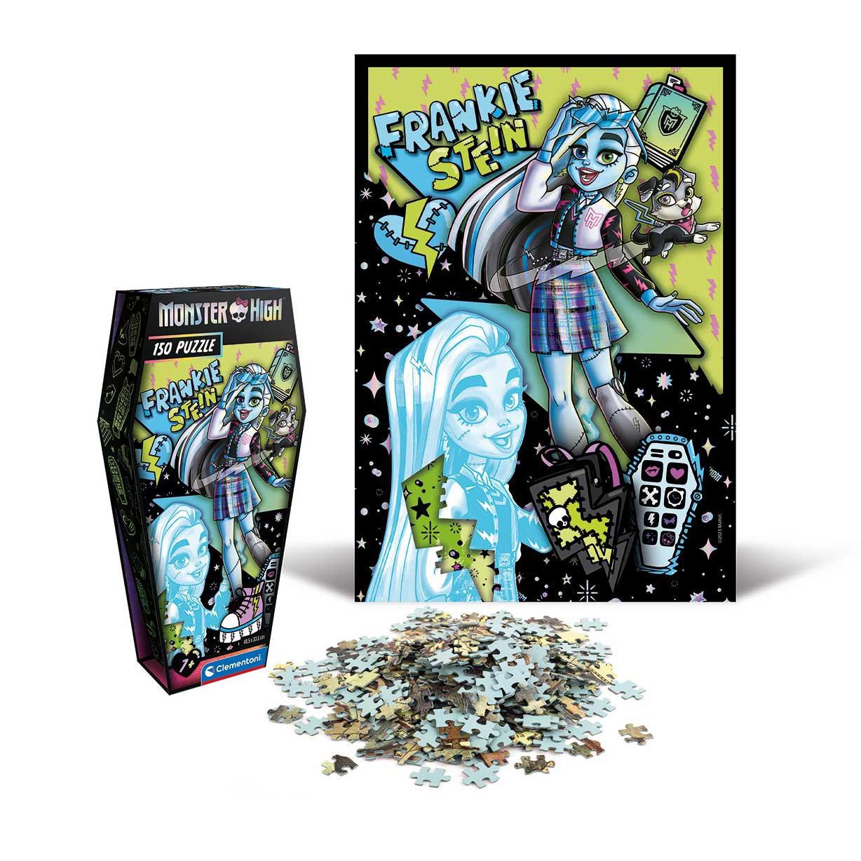 Clementoni Παιδικό Παζλ Monster High Coffin Pack Frankie Stein 150 τμχ - Image 3