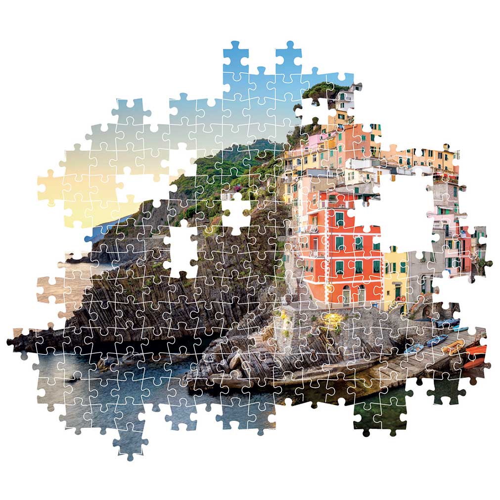 Clementoni Παζλ High Quality Collection Ακτή Riomaggiore 500 τμχ - Compact Box - Image 3
