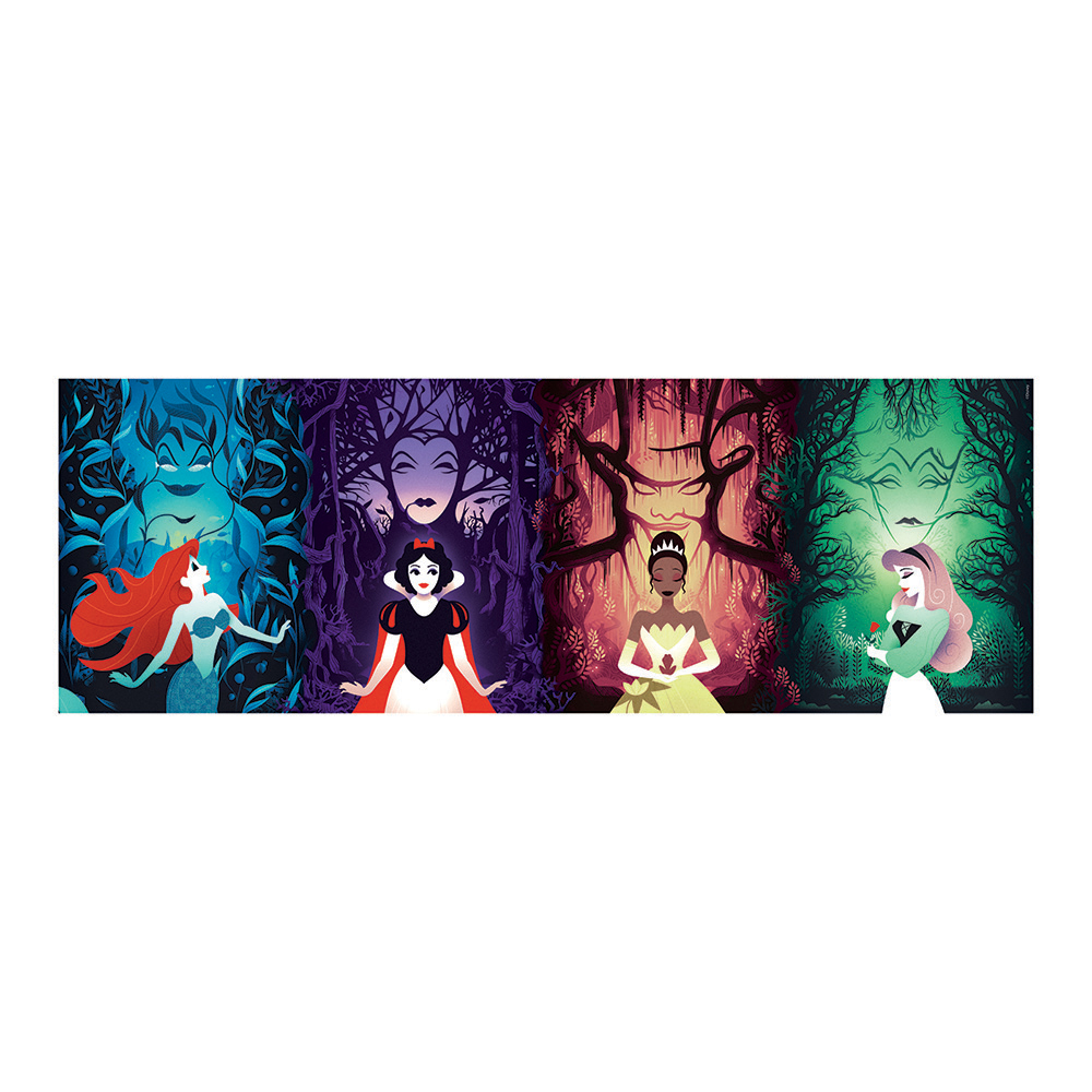 Clementoni Παζλ Panorama High Quality Collection Disney Πριγκίπισσες 1000 τμχ - Compact Box - Image 2