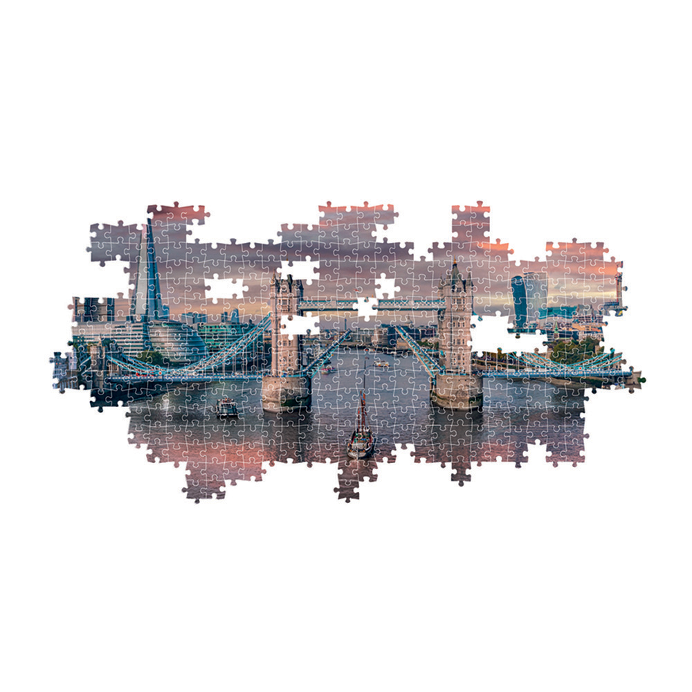 Clementoni Παζλ Panorama High Quality Collection Κατά Μήκος Του Ποταμού Τάμεση 1000 τμχ - Compact Bo - Image 3
