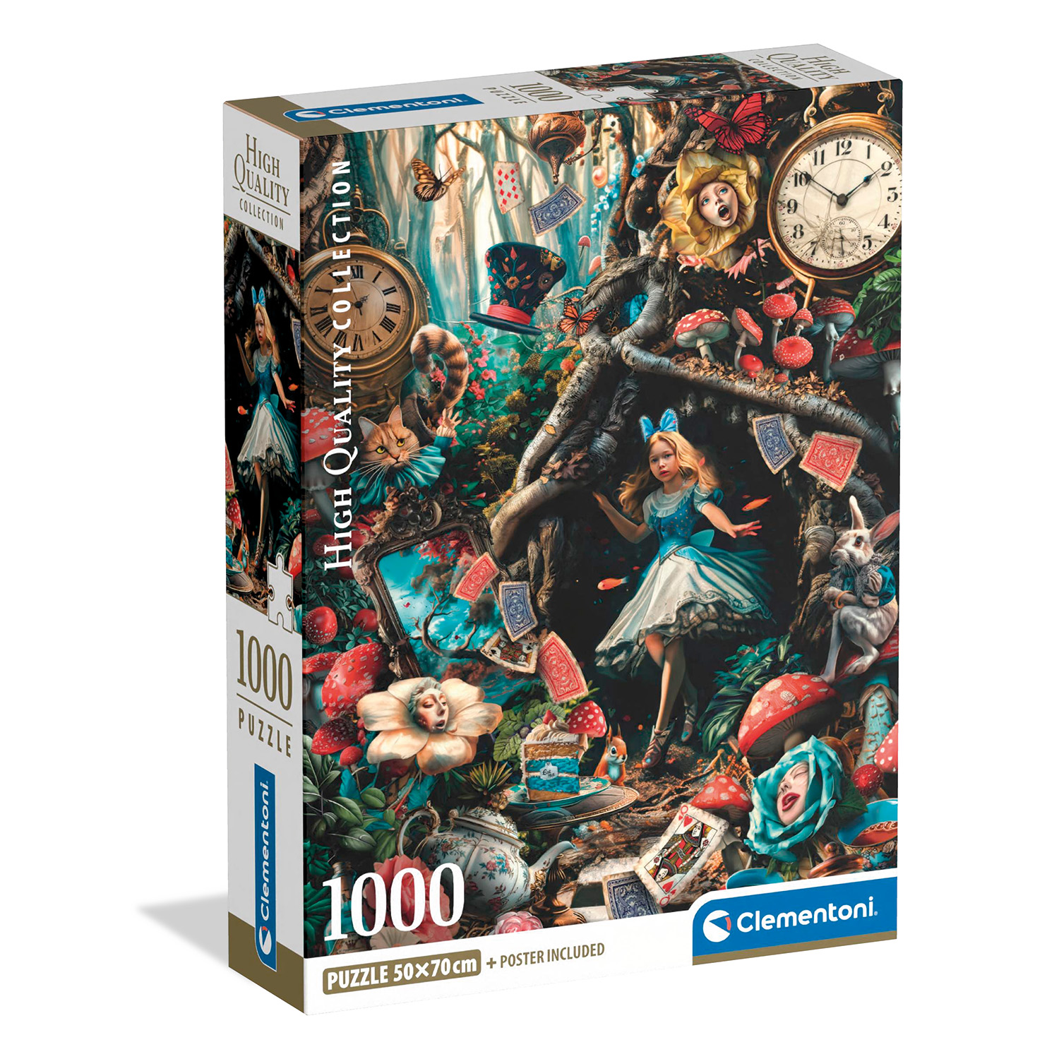 Clementoni Παζλ High Quality Collection Μέρα στη Χώρα των Θαυμάτων 1000 τμχ - Compact Box