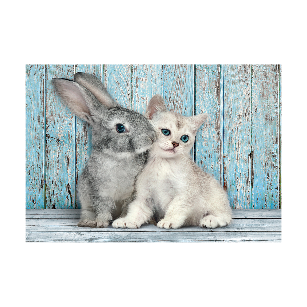 Clementoni Παζλ High Quality Collection Cat And Bunny 500 τμχ - Compact Box - Image 2