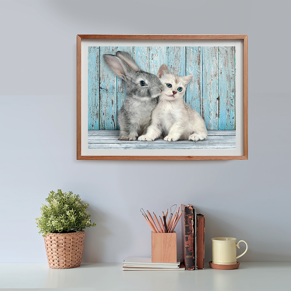 Clementoni Παζλ High Quality Collection Cat And Bunny 500 τμχ - Compact Box - Image 5