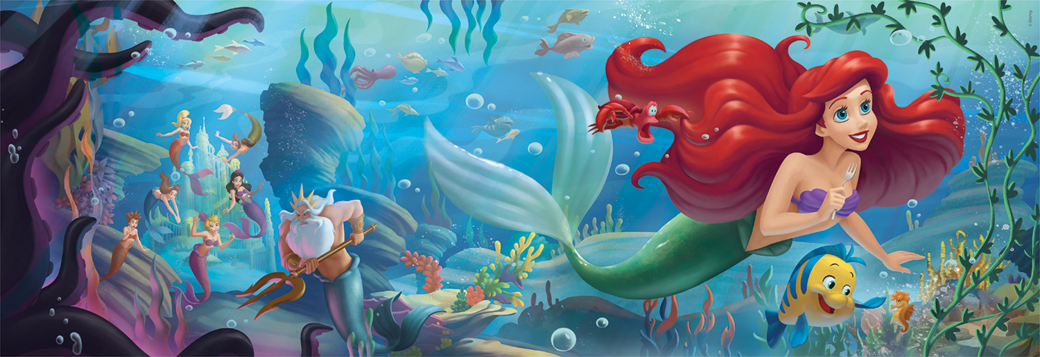 Clementoni Παζλ Panorama Disney Η Μικρή Γοργόνα 1000 τμχ - Image 2