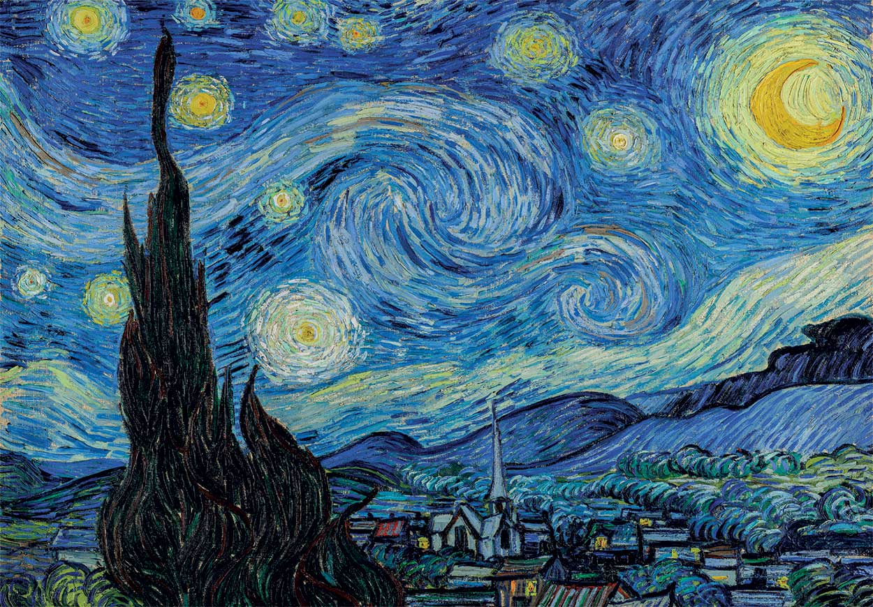 Clementoni Παζλ Museum Collection Van Gogh: Έναστρη Νύχτα 1000 τμχ - Compact Box - Image 2
