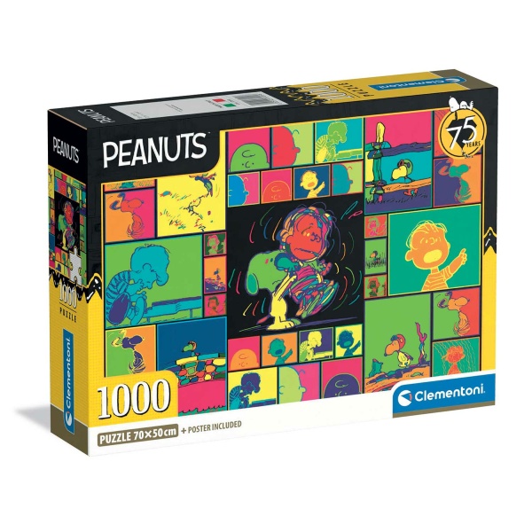 Clementoni Παζλ High Quality Collection Peanuts 1000 τμχ - Compact Box