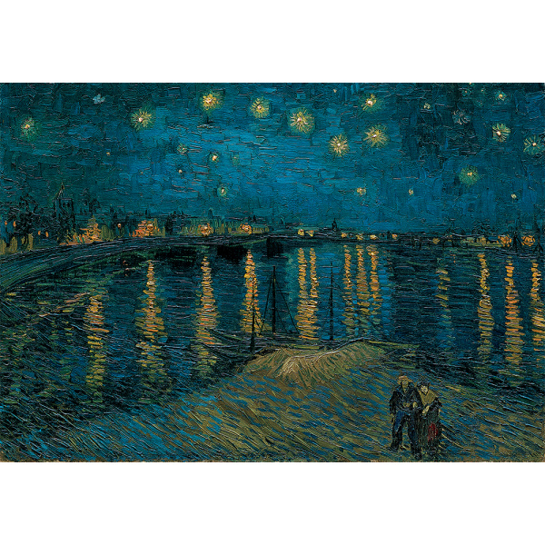 Alternative view of Clementoni Παζλ Museum Collection Van Gogh: Έναστρη Νύχτα Πάνω Από Το Ρήνο 1000 τμχ - Compact Box