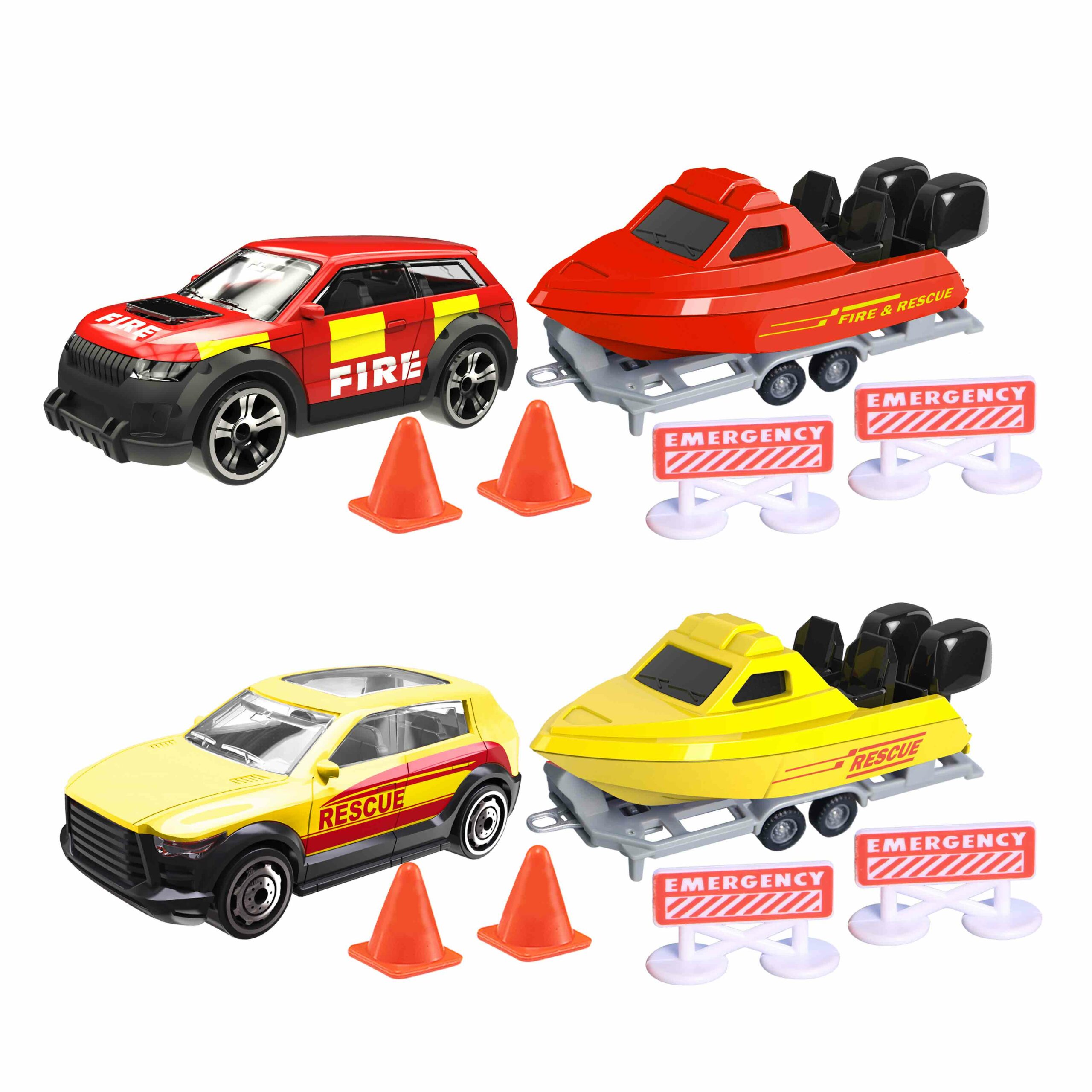 Teamsterz Σετ με Οχήματα Διάσωσης Θαλάσσης Die Cast με Αξεσουάρ Για 3+ Χρονών