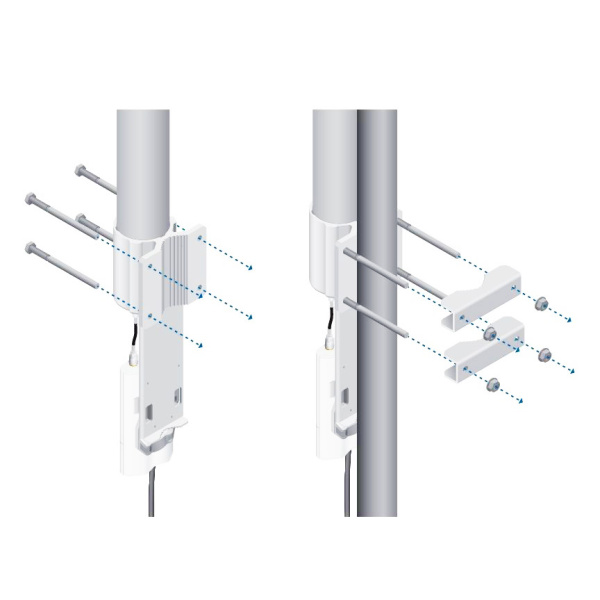 Alternative view of UBIQUITI AMO-2G13 2.4GHz AirMax Dual Polarity 13dBi Omni Antenna