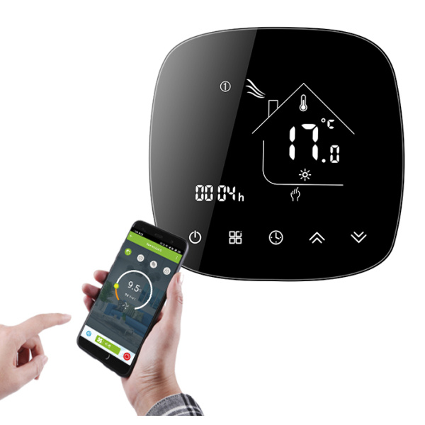 Alternative view of Smart θερμοστάτης αερίου BHT-001-GCLW, WiFi, χωνευτός, μαύρος