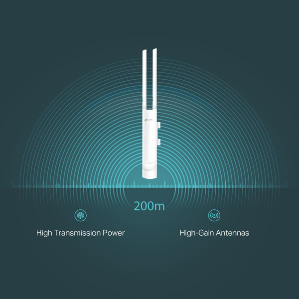 Alternative view of TP-LINK Wireless N Outdoor Access Point EAP110-OUTDOOR 300Mbps, Ver. 3.0