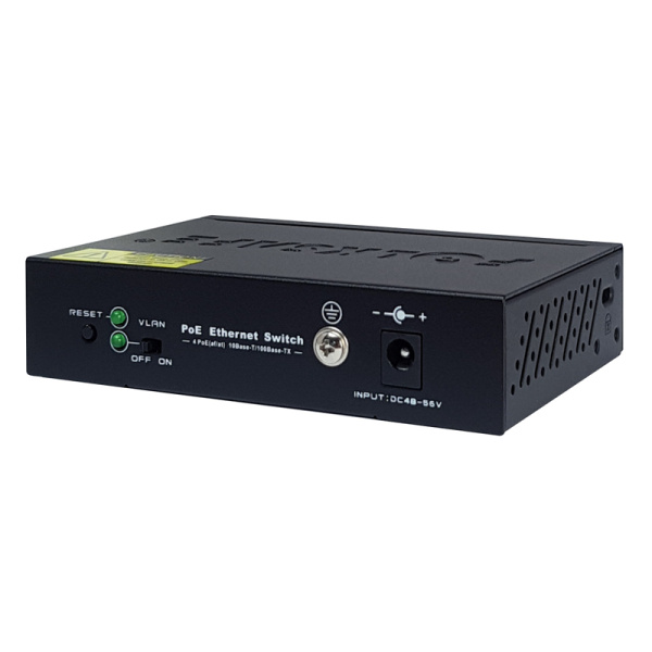 Alternative view of FOLKSAFE PoE Ethernet Switch FS-S1004EP-E, 4 Ports 10/100Mbps