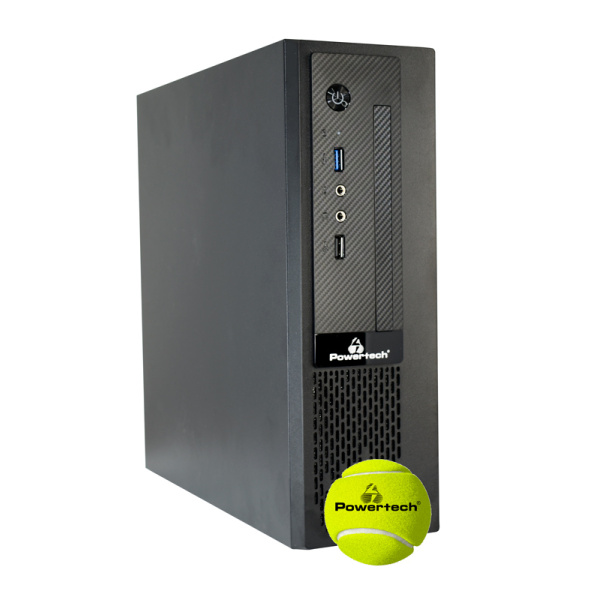 Alternative view of POWERTECH PC Case PT-1098 με 250W PSU, Mini-ITX, 280x93x290mm, μαύρο
