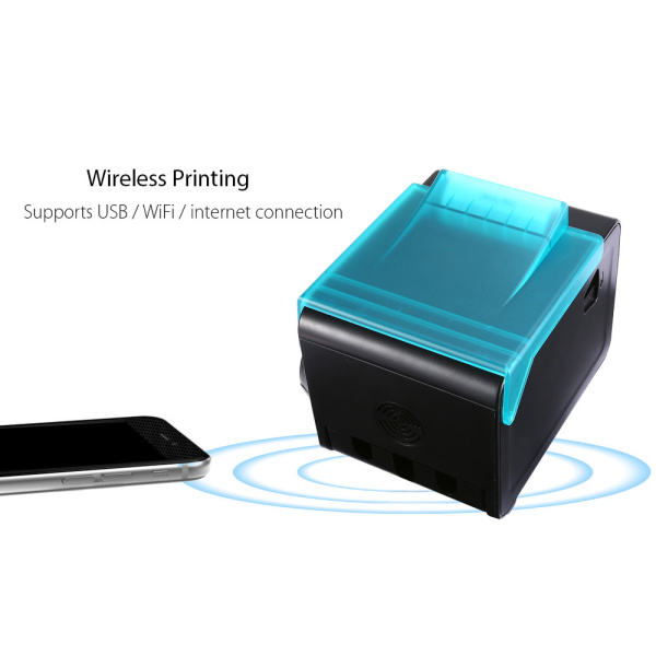 Alternative view of POWERTECH θερμικός εκτυπωτής κουζίνας PT-1107, USB/Bluetooth/Ethernet/WiFi/Serial