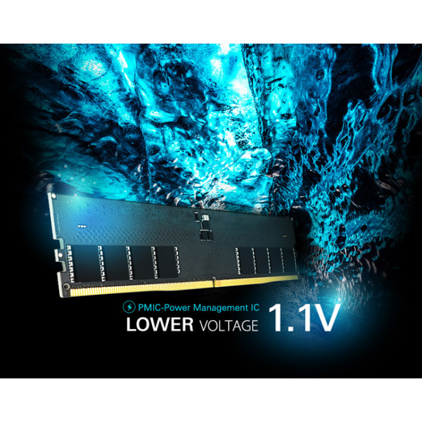 Alternative view of SILICON POWER μνήμη DDR5 UDIMM SP016GBLVU480F02, 16GB, 4800MHz, CL40