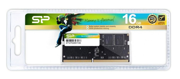 SILICON POWER μνήμη DDR4 SODimm SP016GBSFU266X02, 16GB, 2666MHz, CL19 - Image 2