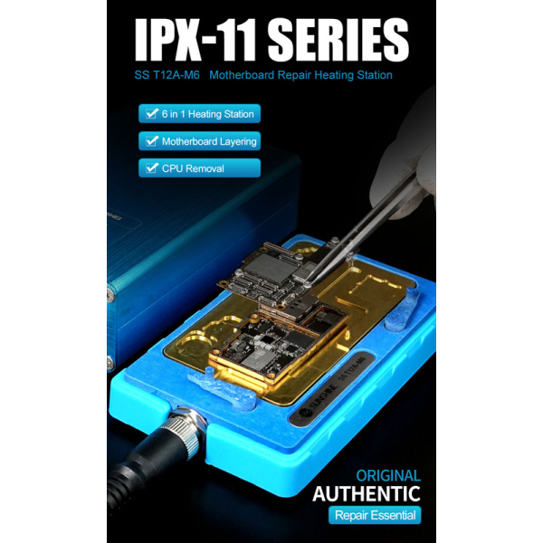 Alternative view of SUNSHINE βάση motherboard SS-T12A-M6, iPhone X/11 series, θερμαινόμενη
