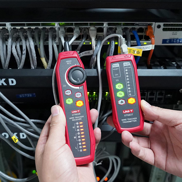 Alternative view of UNI-T tester καλωδίων δικτύου UT683KIT, RJ45/RJ11