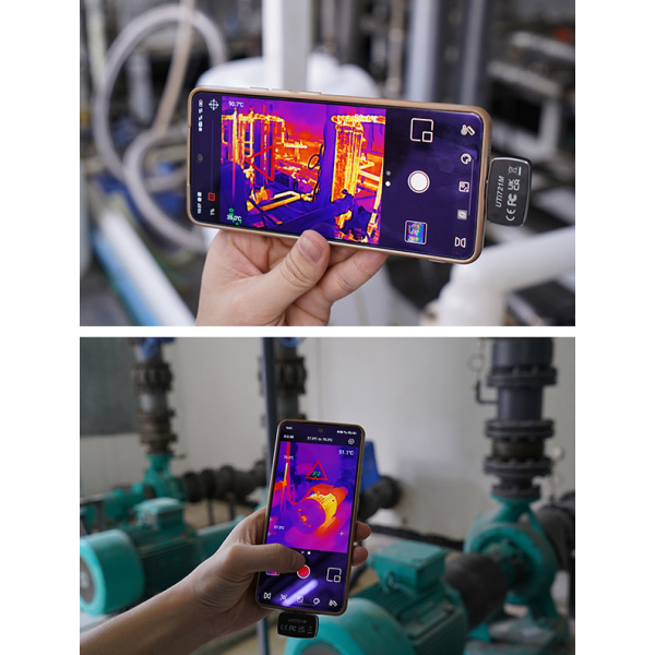 Alternative view of UNI-T συσκευή θερμικής απεικόνισης UTi721M για smartphone, έως 550 °C