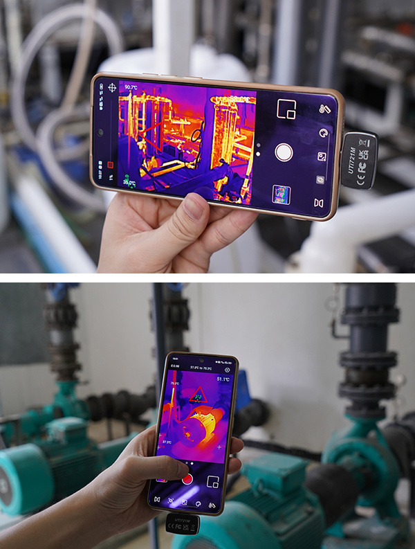 UNI-T συσκευή θερμικής απεικόνισης UTi721M για smartphone, έως 550 °C - Image 2