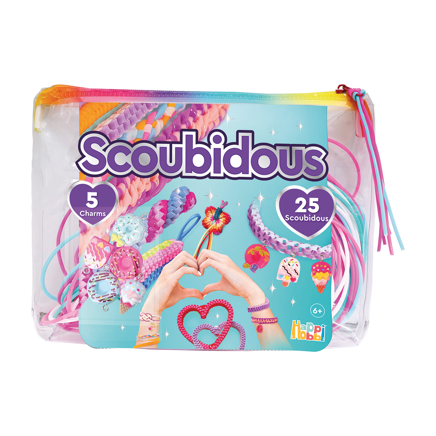 HappiHobbi Scoubidous Τσαντάκι Με 25 Scoubidous & Αξεσουάρ Για 6+ - Image 5